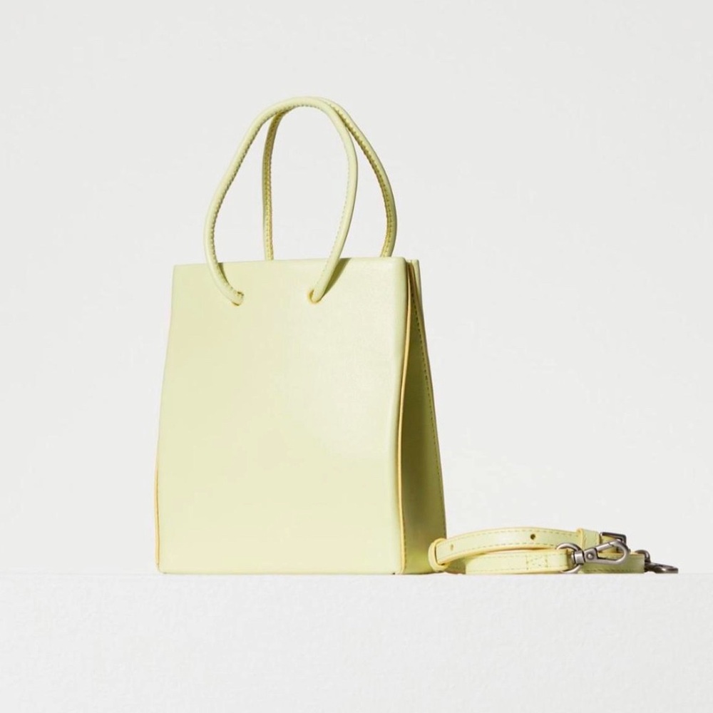 NWT Aritzia Auxiliary Leather Mini Shopper Bag